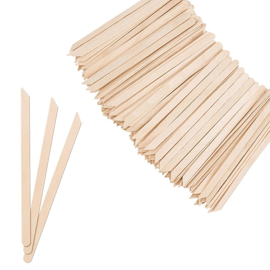 1000 Stück kleine Holz-Wachsstäbchen, Augenbrauen-Wachsstäbchen für Augenbrauen-Haarentferner, kleine Eisstiele, Holzstäbchen für Bastelarbeiten