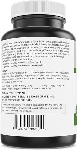 Brieofood Myo-Inositol 2000 mg pro Portion – 60 Tabletten – Laborgeprüft