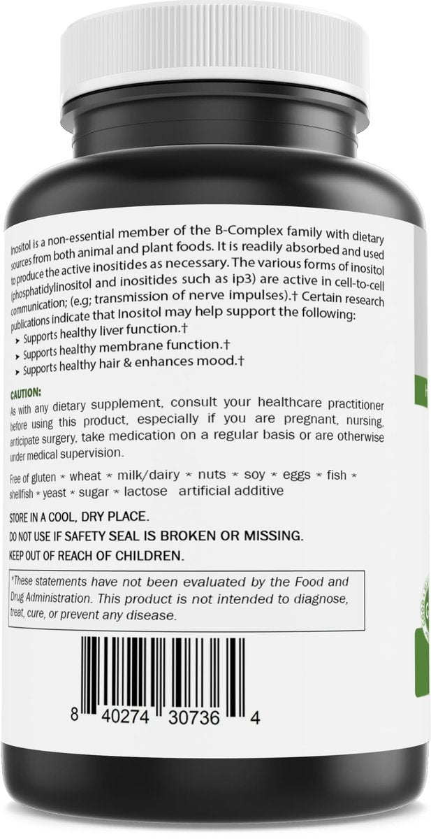 Brieofood Myo-Inositol 2000 mg pro Portion – 60 Tabletten – Laborgeprüft