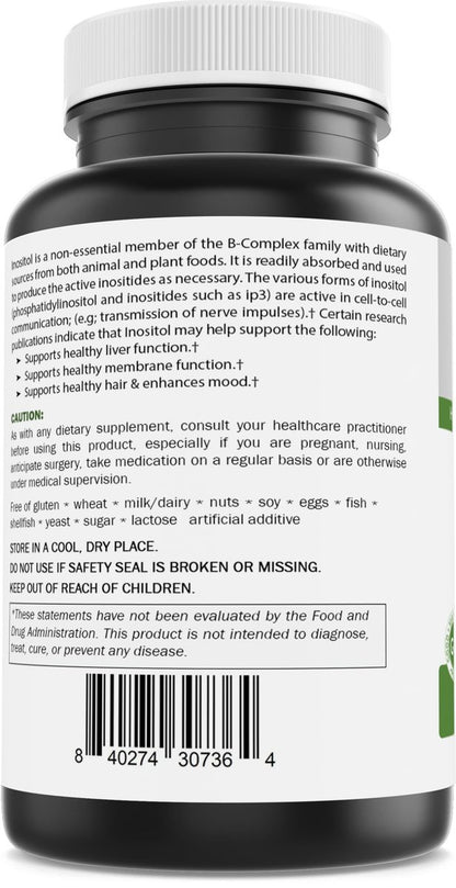 Brieofood Myo-Inositol 2000 mg pro Portion – 60 Tabletten – Laborgeprüft