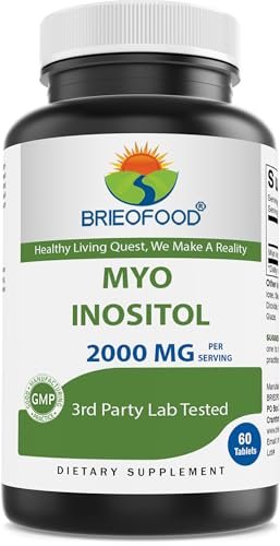Brieofood Myo-Inositol 2000 mg pro Portion – 60 Tabletten – Laborgeprüft