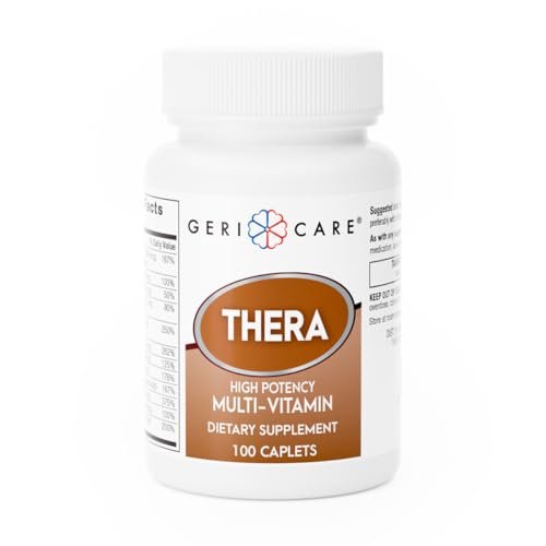 GeriCare Thera Hochdosiertes Multivitamin-Caplets – Vitamine und Mineralstoffe für maximale Nährstoffversorgung und antioxidativen Schutz, 100 Stück (1er-Pack)
