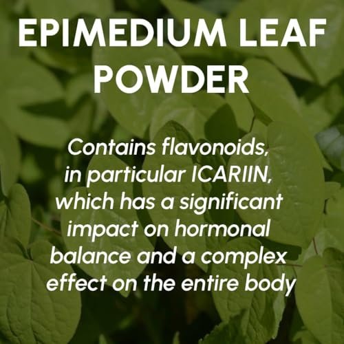 Horny Goat Weed Pulver 8 oz – Reines Epimedium-Pulver für Männer und Frauen zur Unterstützung von Energie und Immunsystem