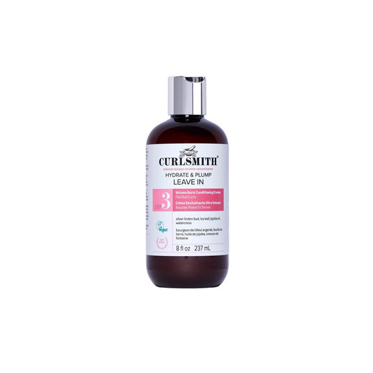 CURLSMITH Hydrate & Plump Leave-In Conditioner für Locken, leichter volumengebender Conditioner für alle Lockentypen, vegan & tierversuchsfrei (237 ml)