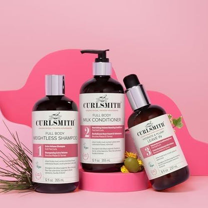 CURLSMITH Full Body Conditioner – Leichtgewicht Volumenpflege, Feuchtigkeitsspendend & Entwirrend, Für alle Lockentypen, Vegan & Tierversuchsfrei (355 ml)