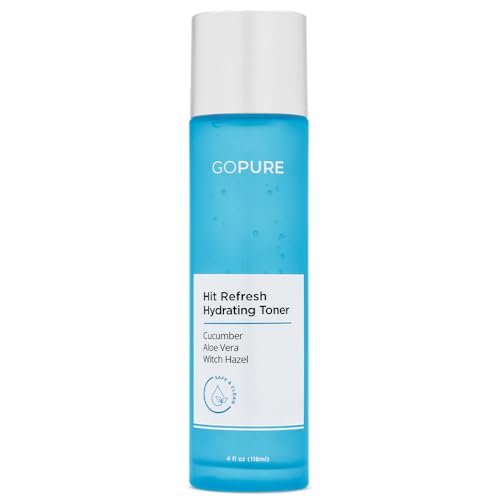 goPure Hit Refresh Hydrating Toner – Feuchtigkeitsspendender Gesichtstoner, gleicht pH-Wert aus, klärt Poren, entfernt überschüssiges Öl, für alle Hauttypen