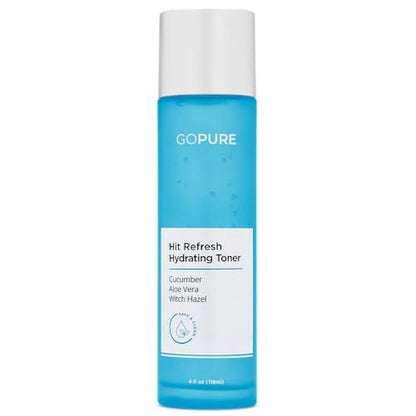 goPure Hit Refresh Hydrating Toner – Feuchtigkeitsspendender Gesichtstoner, gleicht pH-Wert aus, klärt Poren, entfernt überschüssiges Öl, für alle Hauttypen