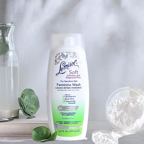 Lemisol Soft Intimwaschlotion – Duftfrei für empfindliche Haut, pH-hautneutral, Geruchskontrolle, 12,5 Fl Oz Flasche (1er-Pack)