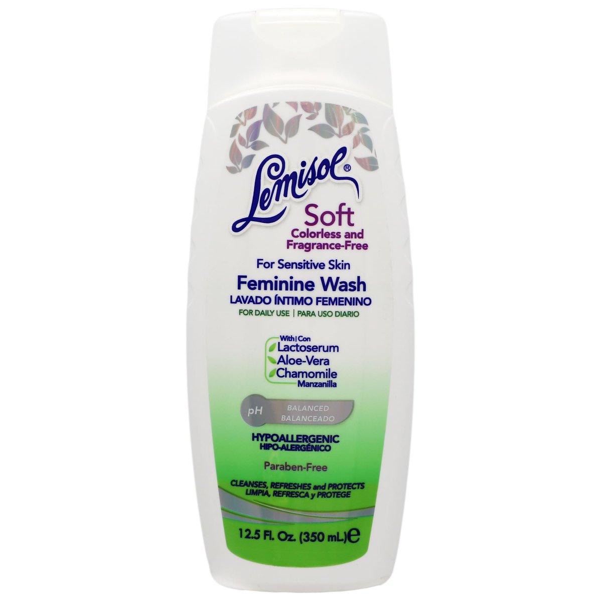 Lemisol Soft Intimwaschlotion – Duftfrei für empfindliche Haut, pH-hautneutral, Geruchskontrolle, 12,5 Fl Oz Flasche (1er-Pack)
