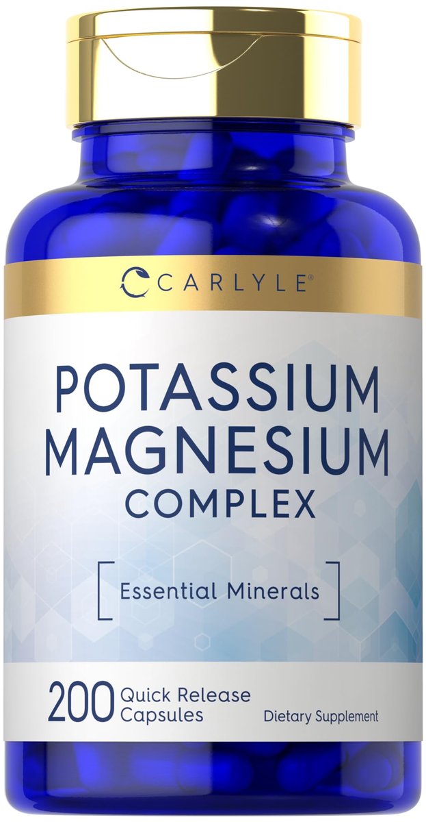 Carlyle Kalium-Magnesium Komplex | 200 Kapseln | Nicht-GVO & Glutenfrei
