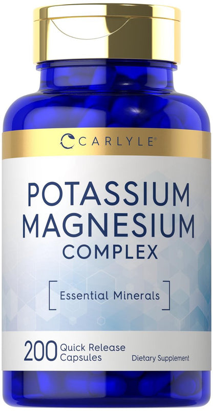 Carlyle Kalium-Magnesium Komplex | 200 Kapseln | Nicht-GVO & Glutenfrei