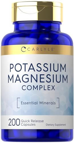 Carlyle Kalium-Magnesium Komplex | 200 Kapseln | Nicht-GVO & Glutenfrei