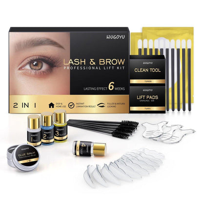 Lash Lift Kit & Brow Lamination Kit – Professionelles 2-in-1 Wimpern- und Augenbrauen-Perm-Set für zu Hause & Salon, hält 4-6 Wochen