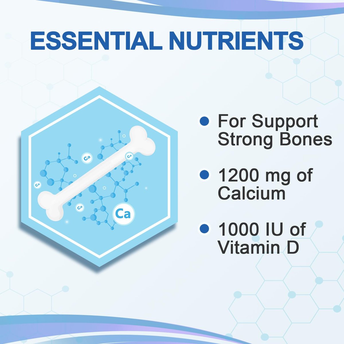 Mellk Calcium-Supplement mit Vitamin D3 1200 mg Magnesium-Mini – 186 Tabletten, ungesüßt, langsame Freisetzung, für Knochengesundheit, Frauen und Männer, Nahrungsergänzungsmittel, leicht zu schlucken, zuckerfrei