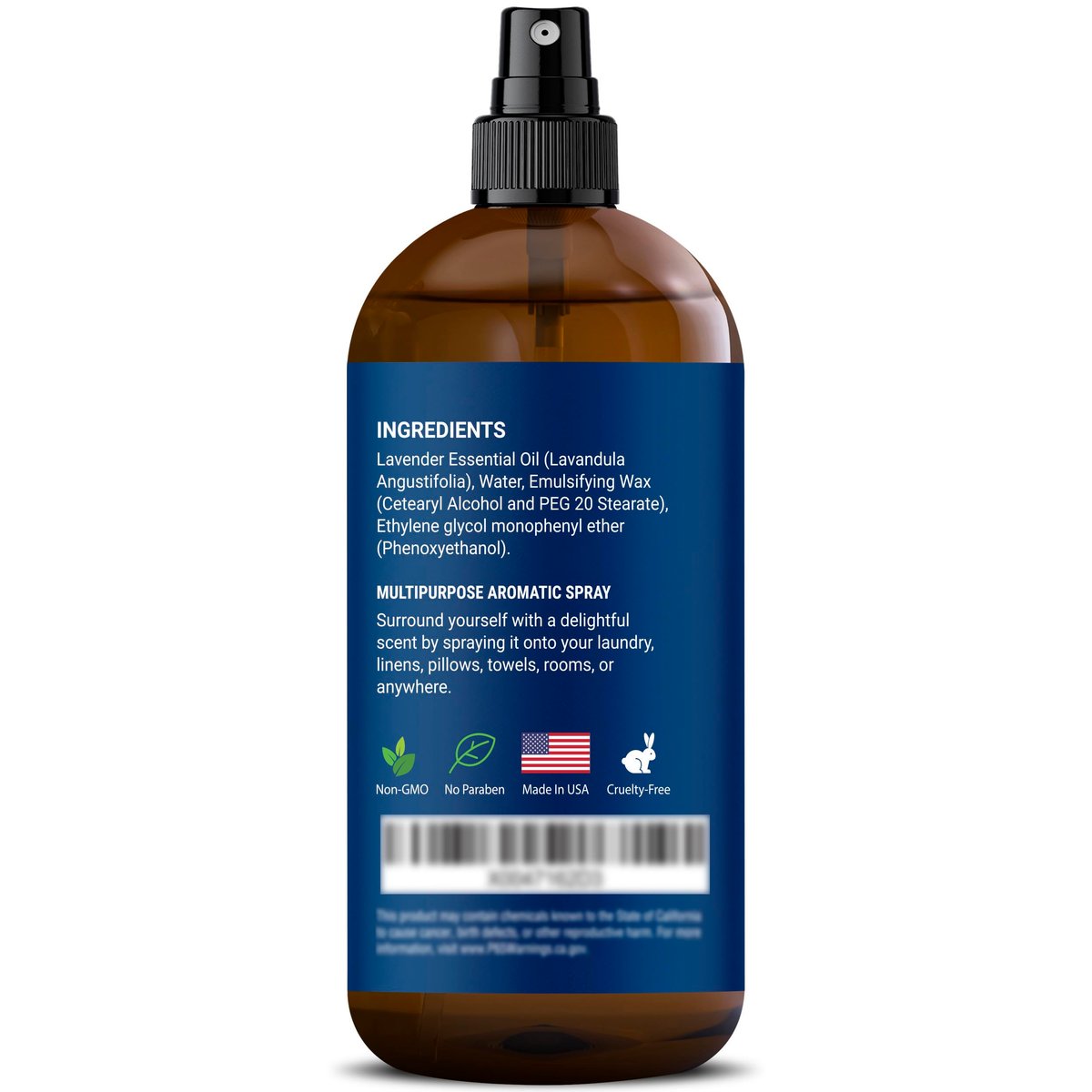 Lavendel Leinenspray 240 ml – Erfrischender Stofferfrischer & Kissen Spray für Bettwäsche, Bettlaken & Raum – Beruhigender Raumnebel – Nexon Botanics