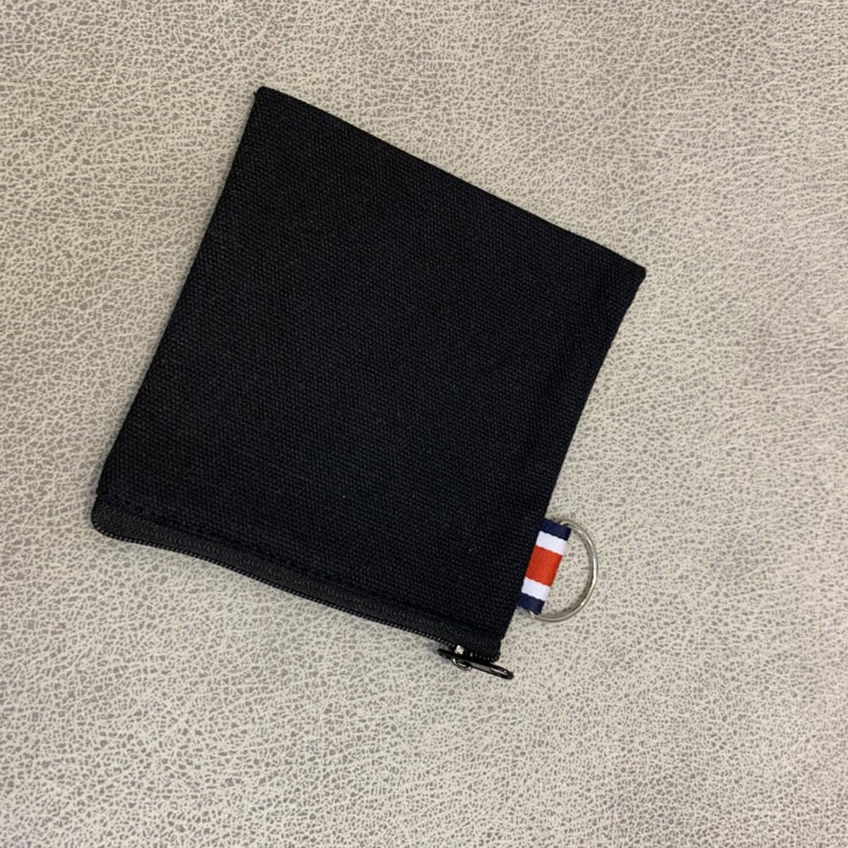 DraCra 3er-Pack kleine Canvas-Reißverschlusstasche mit Aufhängeriemen, quadratische Tragetasche, Reiseaufbewahrungs-Organizer, Mini-Kulturbeutel für Make-up, Lippenstift, Kosmetik, Münzen, Kopfhörer, Ladekabel