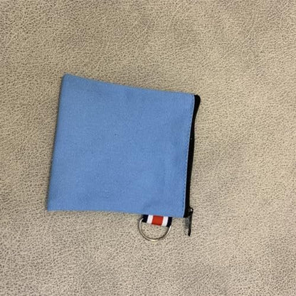DraCra 3er-Pack kleine Canvas-Reißverschlusstasche mit Aufhängeriemen, quadratische Tragetasche, Reiseaufbewahrungs-Organizer, Mini-Kulturbeutel für Make-up, Lippenstift, Kosmetik, Münzen, Kopfhörer, Ladekabel