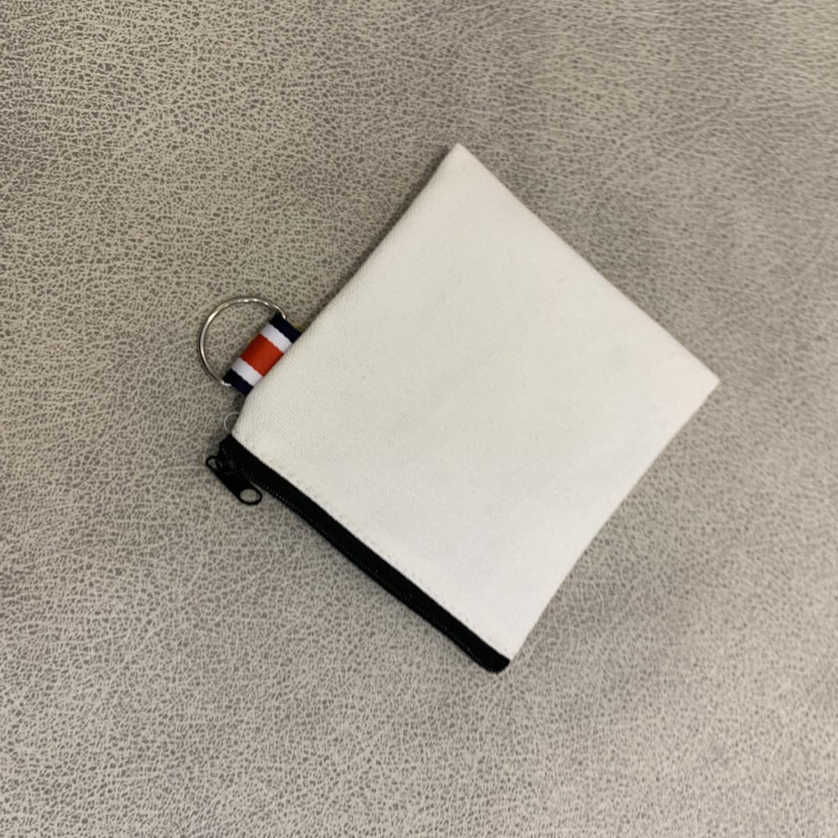 DraCra 3er-Pack kleine Canvas-Reißverschlusstasche mit Aufhängeriemen, quadratische Tragetasche, Reiseaufbewahrungs-Organizer, Mini-Kulturbeutel für Make-up, Lippenstift, Kosmetik, Münzen, Kopfhörer, Ladekabel