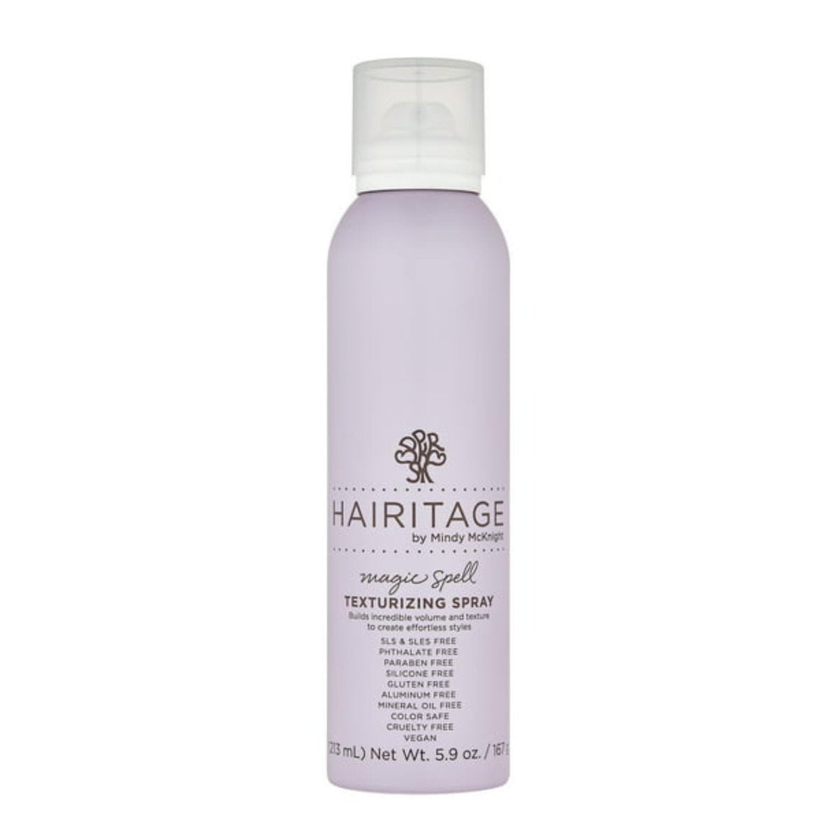 Hairitage Magic Spell Texturizing Spray – Volumisierender Textur-Spray für Frauen, für glattes, welliges und lockiges Haar, mit Reisprotein + Sonnenblumenkernöl – 5,9 oz (175 ml)