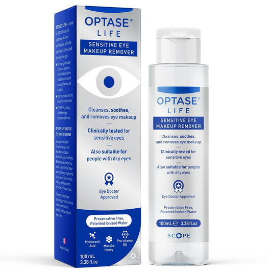 Optase Life Sensitive Augen Make-up Entferner – Sanft & Wirksam für alle Hauttypen – Bahnbrechende Innovation vs. traditionelles Mizellenwasser – 100 ml