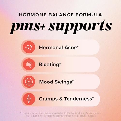 PMS-Unterstützung für Frauen mit Linderung von PMS-Symptomen | Hormonelle Akne, Hormonbalance & Periodenbeschwerden | Mönchspfeffer-Präparat mit Dong Quai, Cranberry & Vitamin B6 | Non-GMO 30 Kapseln