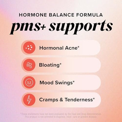 PMS-Unterstützung für Frauen mit Linderung von PMS-Symptomen | Hormonelle Akne, Hormonbalance & Periodenbeschwerden | Mönchspfeffer-Präparat mit Dong Quai, Cranberry & Vitamin B6 | Non-GMO 30 Kapseln