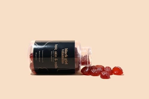 Black Girl Vitamins - Haar-, Haut- und Nagelgummis mit Biotin (6000 mcg), Zink, Gelatinefrei, Vitamin A und Vitamin E - Glutenfrei. Hergestellt in den USA (Passionsfrucht, 60 Stück) 30-Tage-Vorrat
