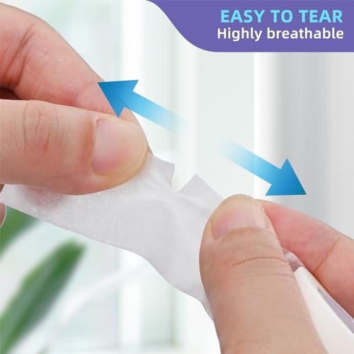 iFwevs Medizinisches Papierpflaster 10 Rollen - 1" x 10 Yards Latexfrei & Hypoallergen, Weiches Papier-Chirurgiepflaster für Haut, Wundversorgung, Erste-Hilfe-Tape