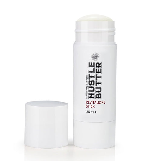 Hustle Butter Tattoo Aftercare - Tragbarer Balsam-Stick - Tattoo-Pflege für unterwegs - natürlich, vegan, tierversuchsfrei - 1,6 oz