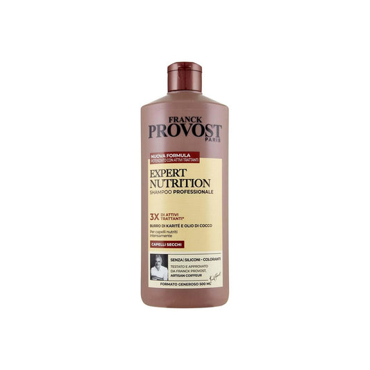 Franck Provost Paris Shampoo Expert Nutrition mit Sheabutter und Kokosöl für trockenes Haar 500 ml