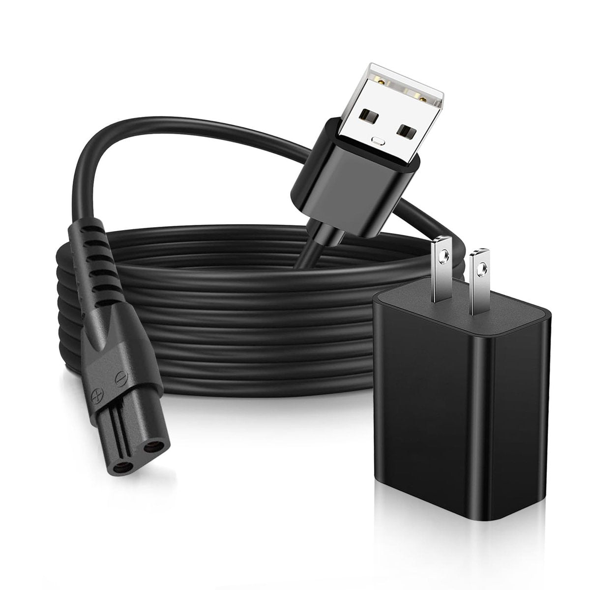 QCCAC 5V USB-Netzteil Ersatz für Manscaped Lawn Mower 3.0, Trimmer 2.0 – Ladegerät für Haarschneider