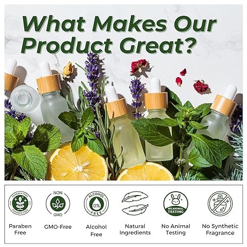 Ätherische Öle Set (Eukalyptus, Lavendel, Zitronengras, Pfefferminze, Teebaum, Orange) für Diffuser, topische Anwendung, Körper, natürlicher Raumduft, Geschenk für Frauen & Männer