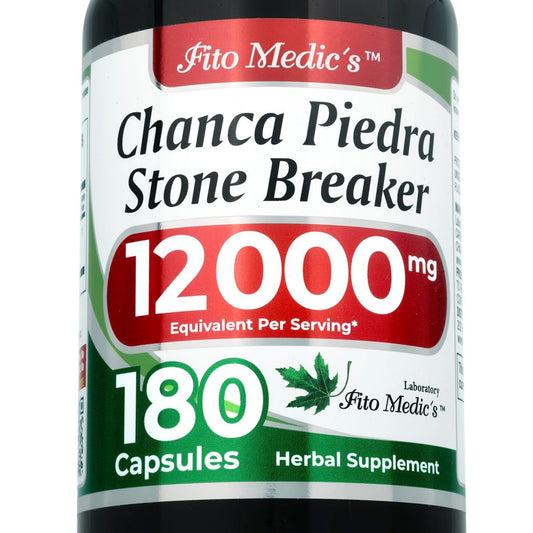 FITO MEDIC'S Lab Chanca Piedra Kapseln – Steinbrecher, 180 Kapseln, pflanzliches Nahrungsergänzungsmittel