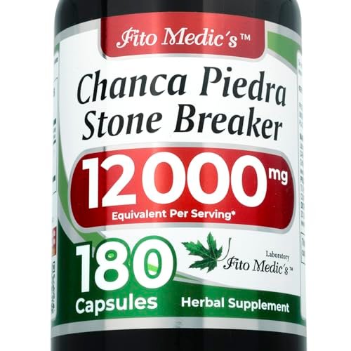 FITO MEDIC'S Lab Chanca Piedra Kapseln – Steinbrecher, 180 Kapseln, pflanzliches Nahrungsergänzungsmittel