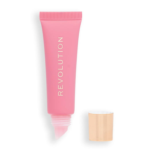 Revolution Juicy Peptide Lip Balm – Feuchtigkeitsspendender Lippenbalsam mit Peptiden, Squalan & Vitamin E, Farbton: Pink Strawberry, 0,27 fl oz
