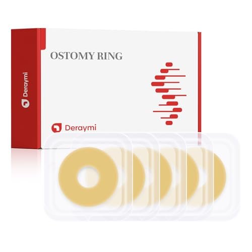 DERAYMI 10 Stück formbare Stoma-Barriereringe, 2 mm Dicke, hautfreundlich, für Ileostomie- und Kolostomiebeutel