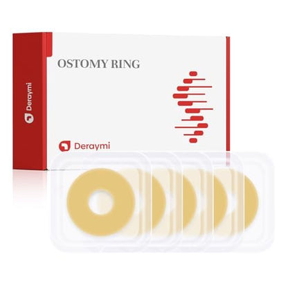 DERAYMI 10 Stück formbare Stoma-Barriereringe, 2 mm Dicke, hautfreundlich, für Ileostomie- und Kolostomiebeutel