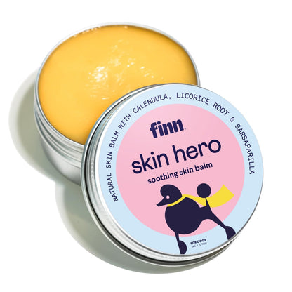 Finn Skin Hero | Revitalisierender natürlicher Hundehautbalsam | Beruhigt, stärkt & schützt vor Hot Spots, Juckreiz und Irritationen - 50 g