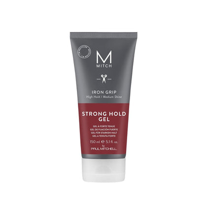 MITCH by Paul Mitchell Iron Grip Strong Hold Gel – Starker Halt, Mittlerer Glanz, Für Alle Haartypen und Texturen, 5,1 fl. oz