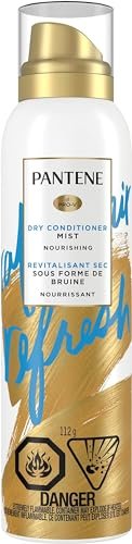 Pantene Trocken-Conditioner-Spray für Haar, 110 ml, Blau – Sofortige Feuchtigkeit und Frizz-Kontrolle mit Vitamin B5, Sicher für coloriertes Haar, Pro-V Erfrischung