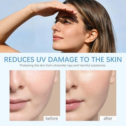 Sonnencreme Stick mit Centella SPF50+ PA++++ Feuchtigkeitsspendender Sun Stick wasserfest leichter UVA UVB Breitbandschutz Sonnenschutzstift für Gesicht und Körper (1 Stück)
