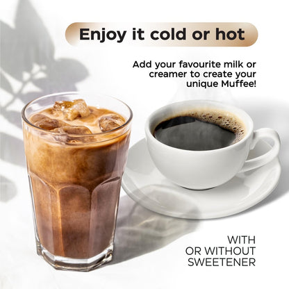 Wellneum Mushroom Coffee - French Roast Style Instant Kaffee mit Löwenmähne 900mg für Fokus + Reishi, Chaga & Turkey Tail - 10-in-1 Pilze Fruchtkörper Adaptogen Mischung, Zuckerfrei, 35 Portionen