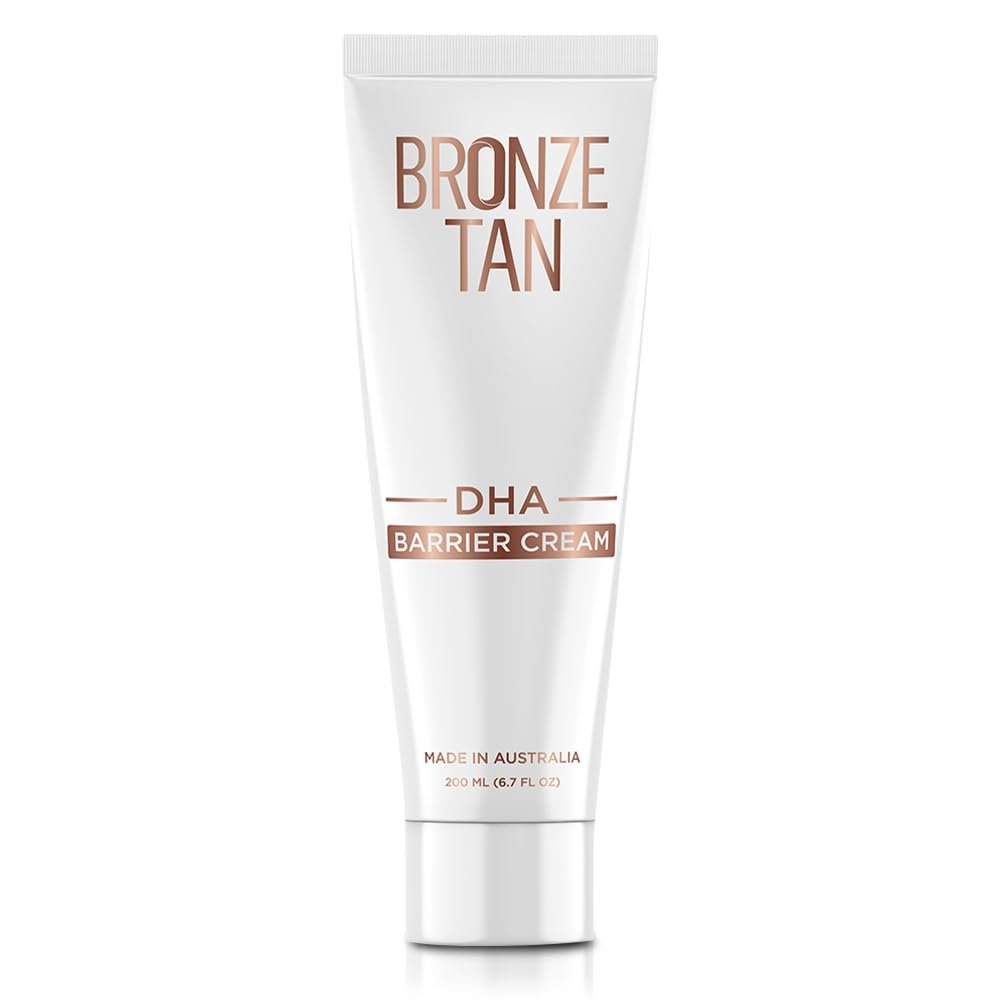 Bronze Tan DHA Spray Tan Barrier Cream – Schützende Barrierecreme für Spraybräune – Essenziell für Spray-Tan-Studios – Hydratisiert & schützt die Haut – Verhindert Überabsorption & ungleichmäßige Bräune 200 ml