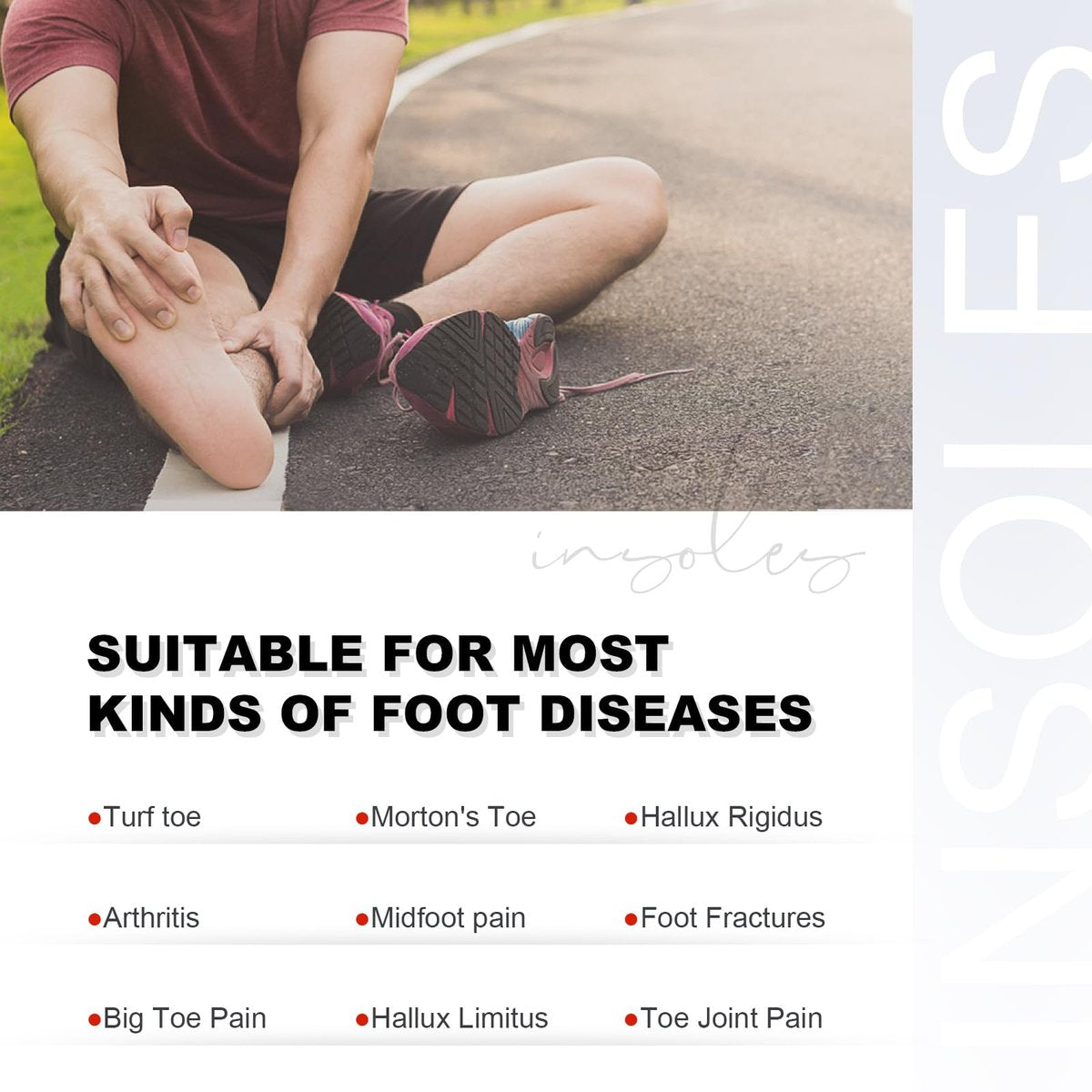 Carbon Fiber Einlegesohlen, Karbonfaser-Fußplatte 1 Paar starre Schuheinlage Stütze für Hallux Rigidus, Morton-Neuropathie, Zehenbruch - Alternative zum Post-OP-Schuh