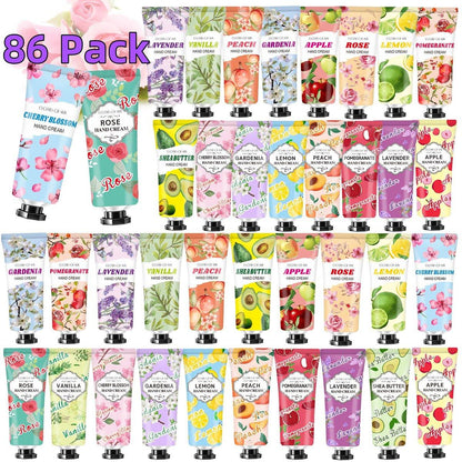86er Pack Handcreme im Großpackung – Geschenke für Frauen, Teenager, Mütter, Lehrer, Krankenschwestern – natürliche Duftrichtung, Reisegröße, 0,67 Fl Oz (86 Stück)