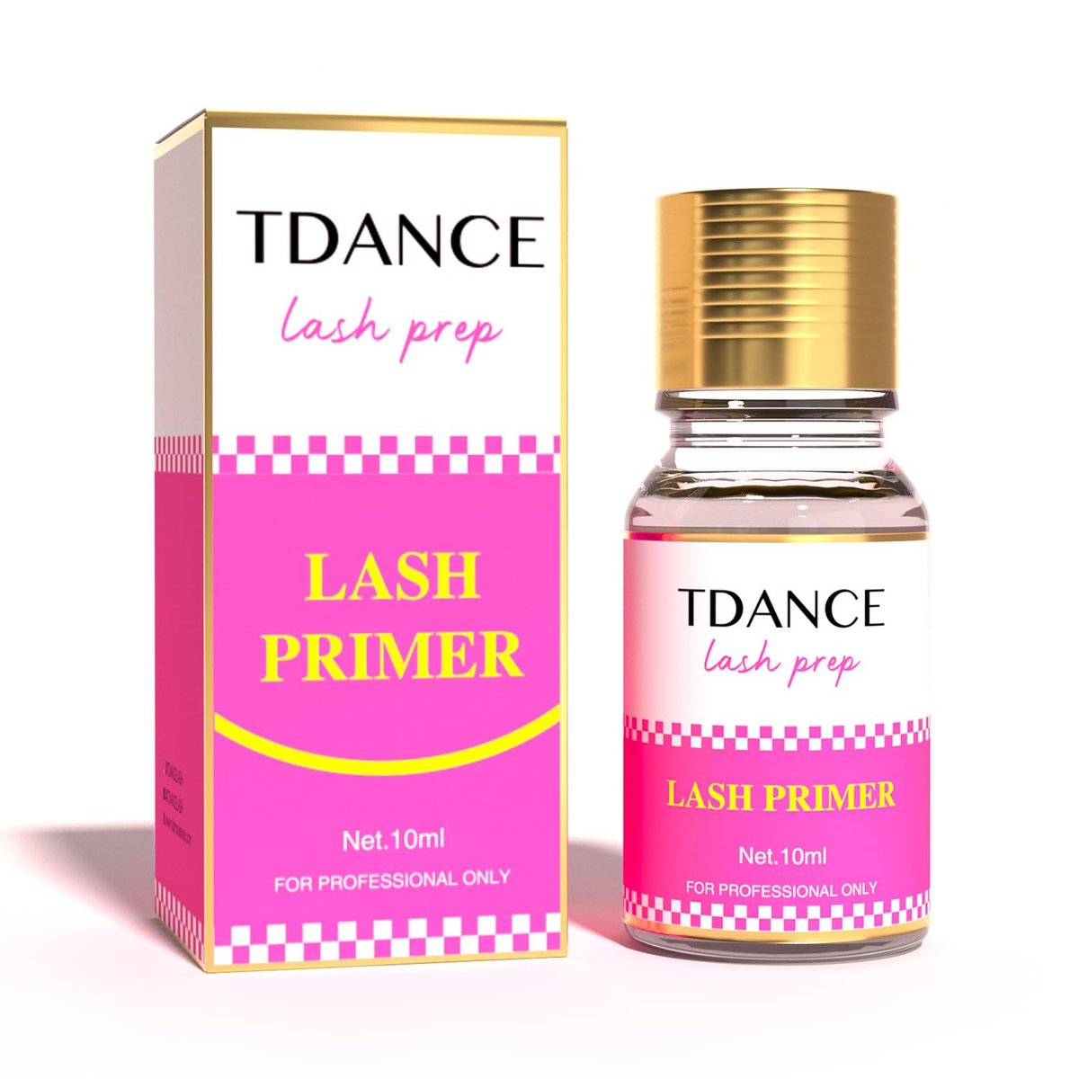 TDANCE Wimpern-Primer für Wimpernverlängerungen 10 ml – Profi-Lash-Primer zur Reinigung und Haftungssteigerung
