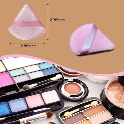 9 Stück rosa dreieckige Puderquasten Make-up-Schwamm: Gesichtspuderquaste für loses Puder, Foundation, Make-up-Schwamm