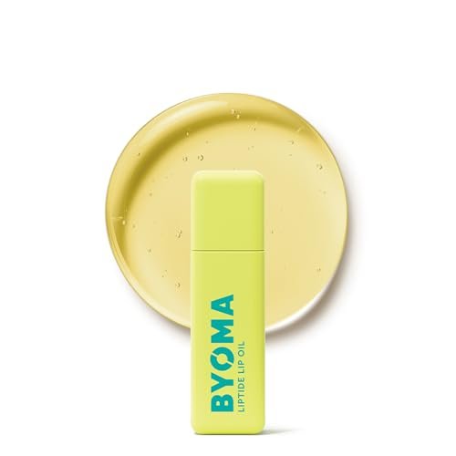 BYOMA Liptide Lip Oil – Glänzender, nicht klebriger Lippenglanz mit Peptiden, Avocado- & Tamanu-Öl – Pflegt, polstert, hydratisiert – 0,16 oz