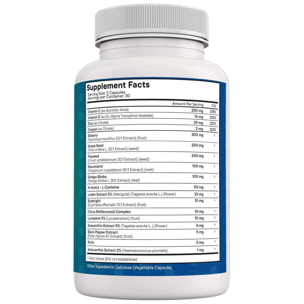 NEW AGE Augengesundheit Vitamine mit Heidelbeere, Lutein & Zeaxanthin, Lycopin, Resveratrol, Traubenkern, Astaxanthin - Augen Vitamin - 60 Kapseln