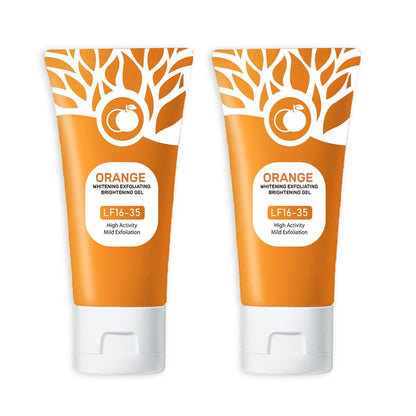 Ezyuanchly Orangen-Peeling-Gel – Tiefenreinigendes Gesichtspeeling & Körperpeeling, feuchtigkeitsspendend, 2er-Pack